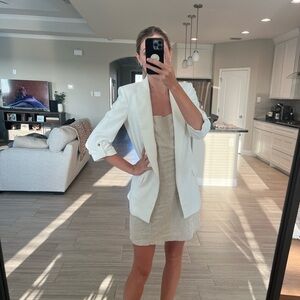 Zara White Blazer